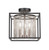Toltec Lighting - 1337-MBBN - Three Light Semi-Flush Mount - Cadina - Matte Black & Brushed Nickel