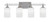 Toltec Lighting - 134-AS-310 - Four Light Bath Bar - Uptowne - Aged Silver