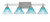 Toltec Lighting - 134-AS-458 - Four Light Bath Bar - Uptowne - Aged Silver