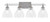 Toltec Lighting - 134-AS-4760 - Four Light Bath Bar - Uptowne - Aged Silver