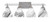 Toltec Lighting - 134-AS-4769 - Four Light Bath Bar - Uptowne - Aged Silver