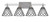 Toltec Lighting - 134-AS-9185 - Four Light Bath Bar - Uptowne - Aged Silver