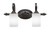 Toltec Lighting - 162-DG-310 - Two Light Bath Bar - Eleganté - Dark Granite