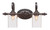 Toltec Lighting - 162-DG-530 - Two Light Bath Bar - Eleganté - Dark Granite