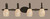 Toltec Lighting - 164-DG-406 - Four Light Bath Bar - Eleganté - Dark Granite
