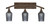 Toltec Lighting - 173-BRZ-4252 - Three Light Bath Bar - Bow - Bronze