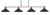 Toltec Lighting - 1744-422-DG - Four Light Bar - Blacksmith - Painted Wood-look Metal & Dark Granite