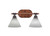 Toltec Lighting - 1752-312 - Two Light Bath Bar - Blacksmith - Painted Wood-look Metal & Dark Granite