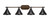Toltec Lighting - 1754-410-DG - Four Light Bath Bar - Blacksmith - Painted Wood-look Metal & Dark Granite