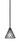 Toltec Lighting - 1761-9185 - One Light Mini Pendant - Blacksmith - Painted Wood-Look Metal & Dark Granite