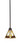 Toltec Lighting - 1761-9345 - One Light Mini Pendant - Blacksmith - Painted Wood-Look Metal & Dark Granite