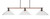 Toltec Lighting - 1763-308 - Three Light Island Pendant - Blacksmith - Painted Wood-look Metal & Dark Granite