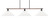 Toltec Lighting - 1763-318 - Three Light Island Pendant - Blacksmith - Painted Wood-look Metal & Dark Granite