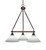 Toltec Lighting - 1766-314 - Three Light Chandelier - Blacksmith - Painted Wood-Look Metal & Dark Granite