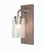 Toltec Lighting - 1771-GPDW-300 - One Light Wall Sconce - Oxbridge - Graphite & Painted Distressed Wood-look Metal