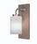 Toltec Lighting - 1771-GPDW-3001 - One Light Wall Sconce - Oxbridge - Graphite & Painted Distressed Wood-look Metal