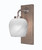 Toltec Lighting - 1771-GPDW-4811 - One Light Wall Sconce - Oxbridge - Graphite & Painted Distressed Wood-look Metal