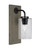 Toltec Lighting - 1771-MBDW-3002 - One Light Wall Sconce - Oxbridge - Matte Black & Painted Distressed Wood-look Metal