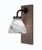 Toltec Lighting - 1771-MBDW-4769 - One Light Wall Sconce - Oxbridge - Matte Black & Painted Distressed Wood-look Metal