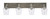 Toltec Lighting - 1774-GPDW-210 - Four Light Bath Bar - Oxbridge - Graphite & Painted Distressed Wood-look Metal