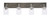 Toltec Lighting - 1774-GPDW-300 - Four Light Bath Bar - Oxbridge - Graphite & Painted Distressed Wood-look Metal