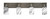 Toltec Lighting - 1774-GPDW-3009 - Four Light Bath Bar - Oxbridge - Graphite & Painted Distressed Wood-look Metal