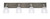 Toltec Lighting - 1774-GPDW-500 - Four Light Bath Bar - Oxbridge - Graphite & Painted Distressed Wood-look Metal
