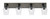 Toltec Lighting - 1774-MBDW-210 - Four Light Bath Bar - Oxbridge - Matte Black & Painted Distressed Wood-look Metal