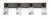 Toltec Lighting - 1774-MBDW-3009 - Four Light Bath Bar - Oxbridge - Matte Black & Painted Distressed Wood-look Metal