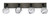 Toltec Lighting - 1774-MBDW-4109 - Four Light Bath Bar - Oxbridge - Matte Black & Painted Distressed Wood-look Metal