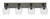 Toltec Lighting - 1774-MBDW-4810 - Four Light Bath Bar - Oxbridge - Matte Black & Painted Distressed Wood-look Metal