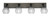 Toltec Lighting - 1774-MBDW-5110 - Four Light Bath Bar - Oxbridge - Matte Black & Painted Distressed Wood-look Metal