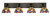 Toltec Lighting - 1774-MBDW-9445 - Four Light Bath Bar - Oxbridge - Matte Black & Painted Distressed Wood-look Metal