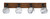 Toltec Lighting - 1774-MBWG-4109 - Four Light Bath Bar - Oxbridge - Matte Black & Painted Wood-look Metal