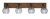Toltec Lighting - 1774-MBWG-5110 - Four Light Bath Bar - Oxbridge - Matte Black & Painted Wood-look Metal