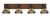 Toltec Lighting - 1774-MBWG-9365 - Four Light Bath Bar - Oxbridge - Matte Black & Painted Wood-look Metal