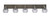 Toltec Lighting - 1775-GPDW-5112 - Five Light Bath Bar - Oxbridge - Graphite & Painted Distressed Wood-look Metal