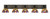 Toltec Lighting - 1775-MBDW-9445 - Five Light Bath Bar - Oxbridge - Matte Black & Painted Distressed Wood-look Metal