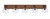 Toltec Lighting - 1775-MBWG-202 - Five Light Bath Bar - Oxbridge - Matte Black & Painted Wood-look Metal