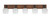 Toltec Lighting - 1775-MBWG-4811 - Five Light Bath Bar - Oxbridge - Matte Black & Painted Wood-look Metal