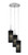 Toltec Lighting - 1816-BN-4099 - Three Light Pendalier - Array - Brushed Nickel