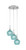Toltec Lighting - 1816-BN-4625 - Three Light Pendalier - Array - Brushed Nickel