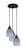 Toltec Lighting - 1816-MB-4022 - Three Light Pendalier - Array - Matte Black