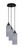 Toltec Lighting - 1816-MB-4092 - Three Light Pendalier - Array - Matte Black