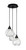 Toltec Lighting - 1816-MB-4109 - Three Light Pendalier - Array - Matte Black