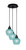 Toltec Lighting - 1816-MB-4625 - Three Light Pendalier - Array - Matte Black