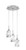 Toltec Lighting - 1818-BN-3009 - Three Light Pendalier - Array - Brushed Nickel