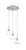 Toltec Lighting - 1818-BN-311 - Three Light Pendalier - Array - Brushed Nickel