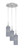 Toltec Lighting - 1818-BN-4092 - Three Light Pendalier - Array - Brushed Nickel