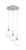 Toltec Lighting - 1818-BN-4101 - Three Light Pendalier - Array - Brushed Nickel